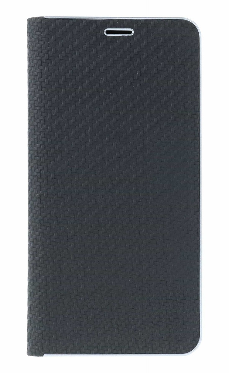 Knížkové pouzdro TopQ Luna Carbon Book na mobil Samsung S25 FE černé