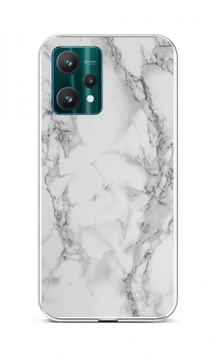 Zadní silikonový kryt STYLE TopQ na mobil Realme 9 Pro Mramor bílý