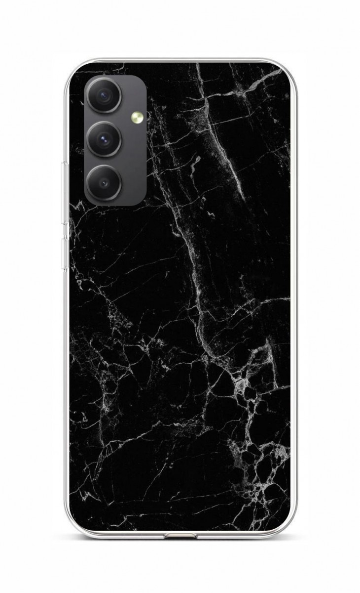 Zadní kryt STYLE TopQ na mobil Samsung A34 Mramor černý