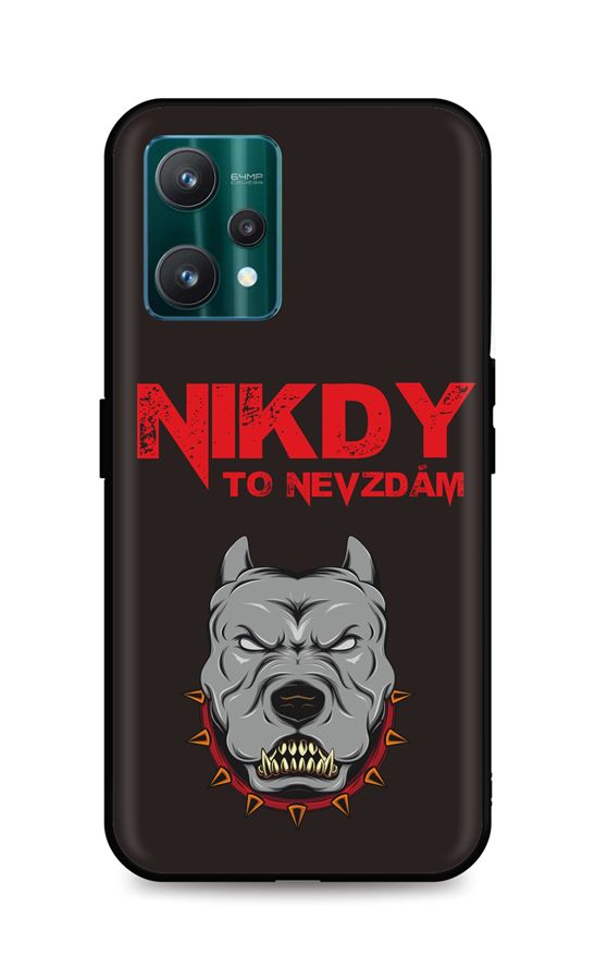 Zadní silikonový kryt TopQ DARK na mobil Realme 9 Pro Nikdy to nevzdám