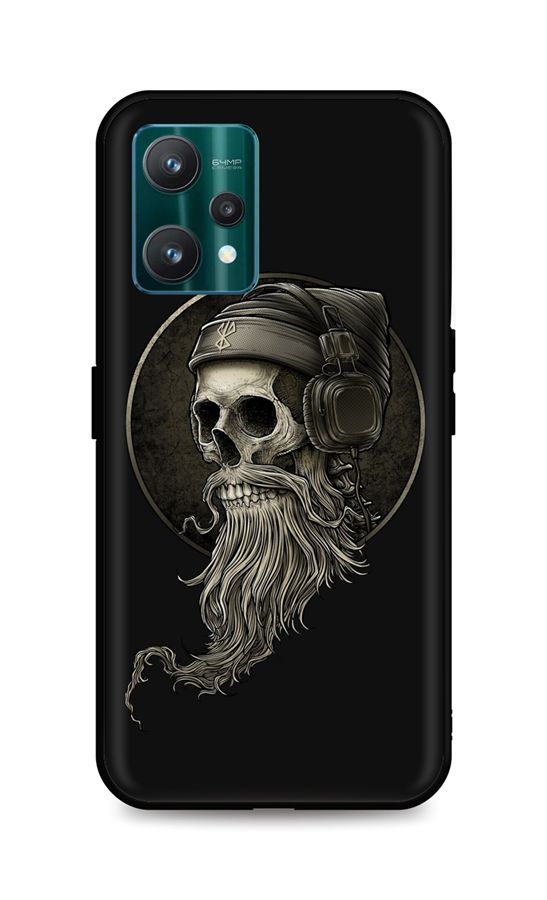 Zadní silikonový kryt TopQ DARK na mobil Realme 9 Pro Music Skeleton
