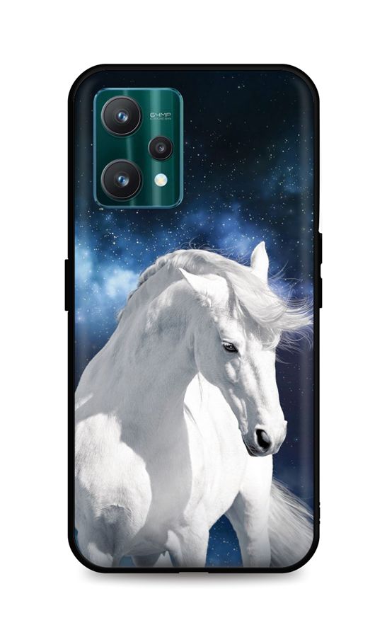 Zadní silikonový kryt TopQ DARK na mobil Realme 9 Pro White Horse