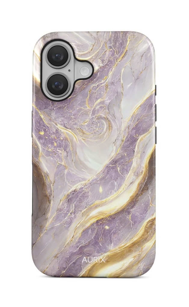 Luxusní kryt AURIX MagSafe iPhone 16 Amethyst
