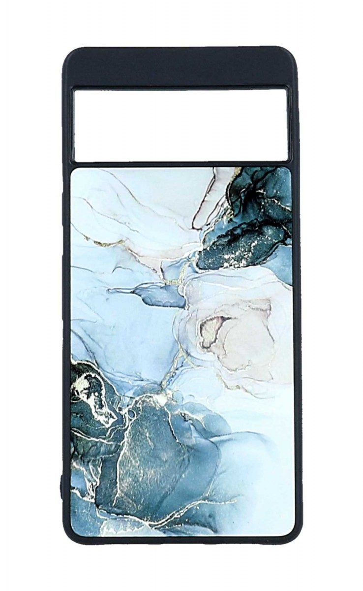 Zadní pevný kryt TopQ Marble na mobil Google Pixel 7 5G Smoky Color