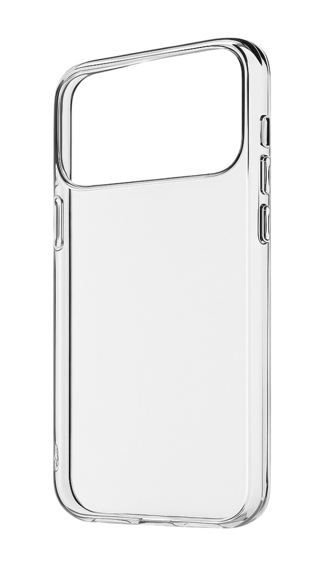 Zadní pevný kryt TopQ Super Clear Hybrid na mobil iPhone 17 Pro průhledný
