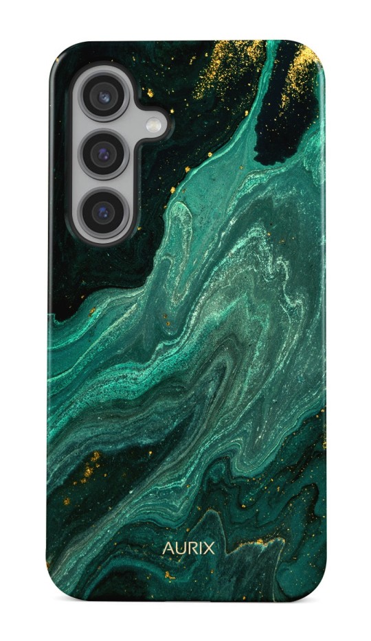 Luxusní kryt AURIX Samsung S24 FE Green Lagoon