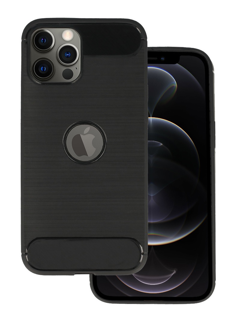 Zadní silikonový kryt na mobil iPhone 12 Pro Max černý