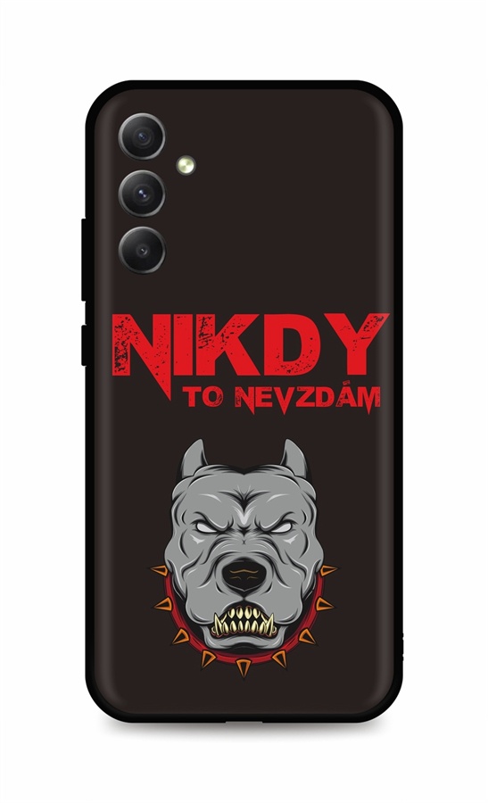 Zadní kryt TopQ DARK na mobil Samsung A34 Nikdy to nevzdám