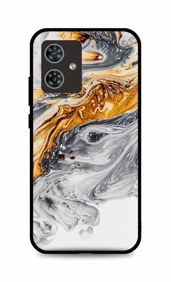 Zadní pevný kryt TopQ LUXURY na mobil Motorola Moto G54 5G Marble šedo-zlatý