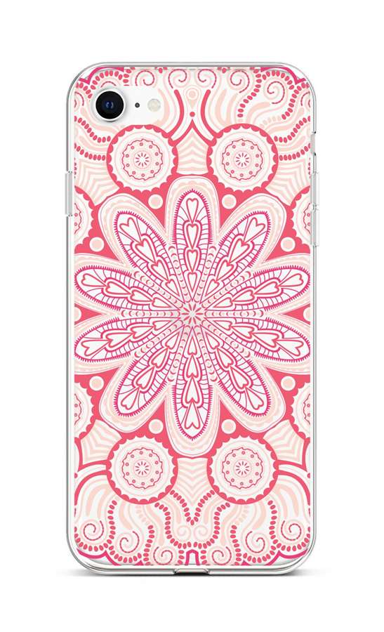 Zadní silikonový kryt TopQ na mobil iPhone SE 2022 Romantic Mandala