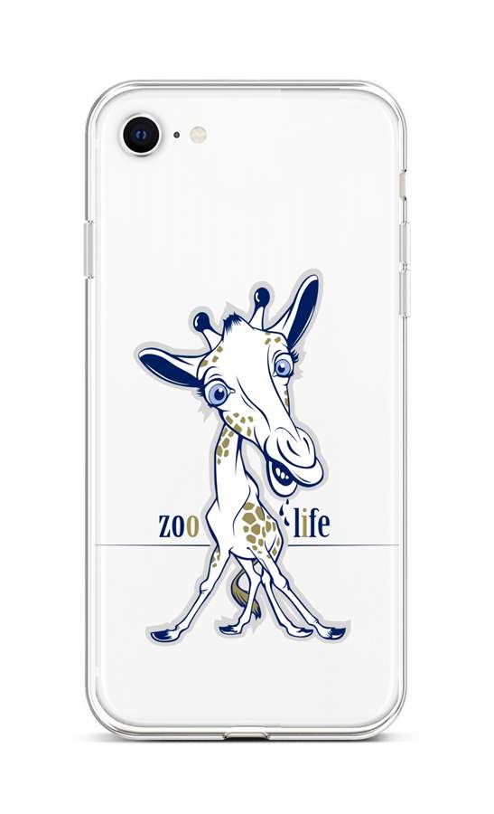 Zadní silikonový kryt TopQ na mobil iPhone SE 2022 Zoo Life