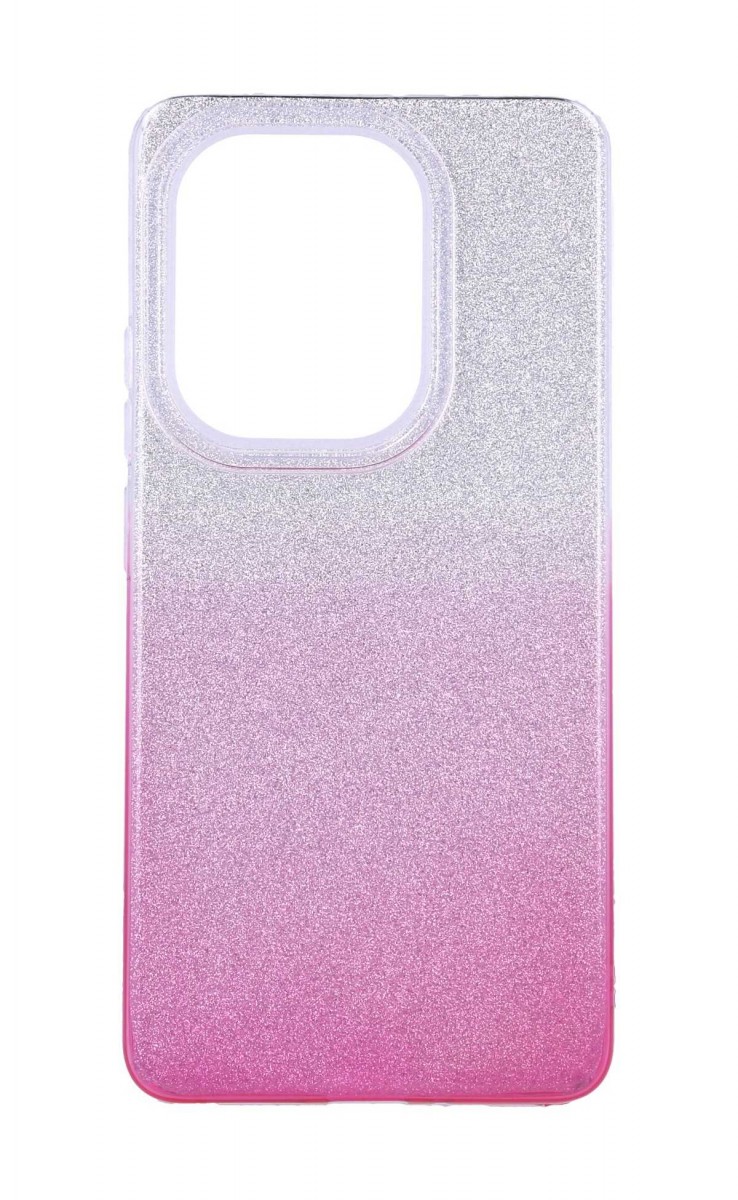 Zadní pevný kryt TopQ na mobil Xiaomi Redmi 15C glitter stříbrno-růžový