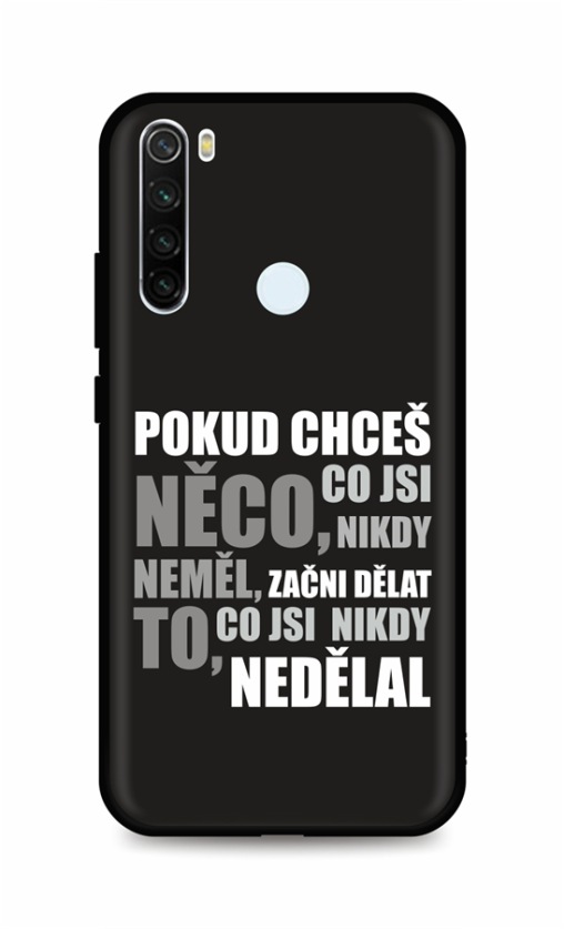 Zadní silikonový kryt DARK na mobil Xiaomi Redmi Note 8T Moto