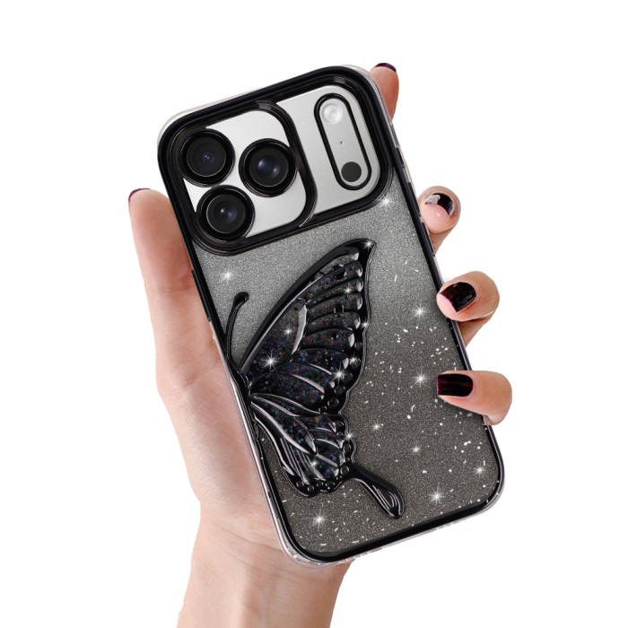 Zadní kryt Tel Protect Butterfly Water pro iPhone 17 Pro Max black