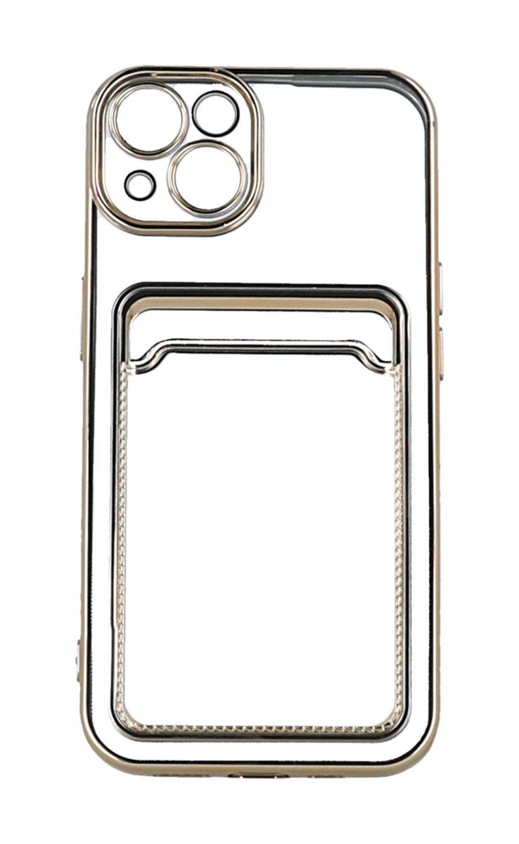 Zadní kryt TopQ Pocket na mobil iPhone 13 zlatý