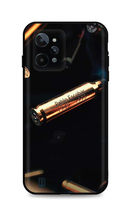 Zadní silikonový kryt TopQ DARK na mobil Realme C31 Pablo Escobar Bullet