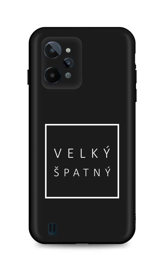 Zadní silikonový kryt TopQ DARK na mobil Realme C31 Velký špatný