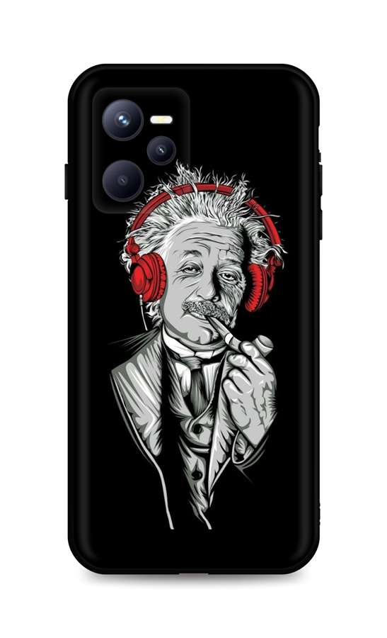 Zadní kryt TopQ DARK na mobil Realme C35 Albert Einstein
