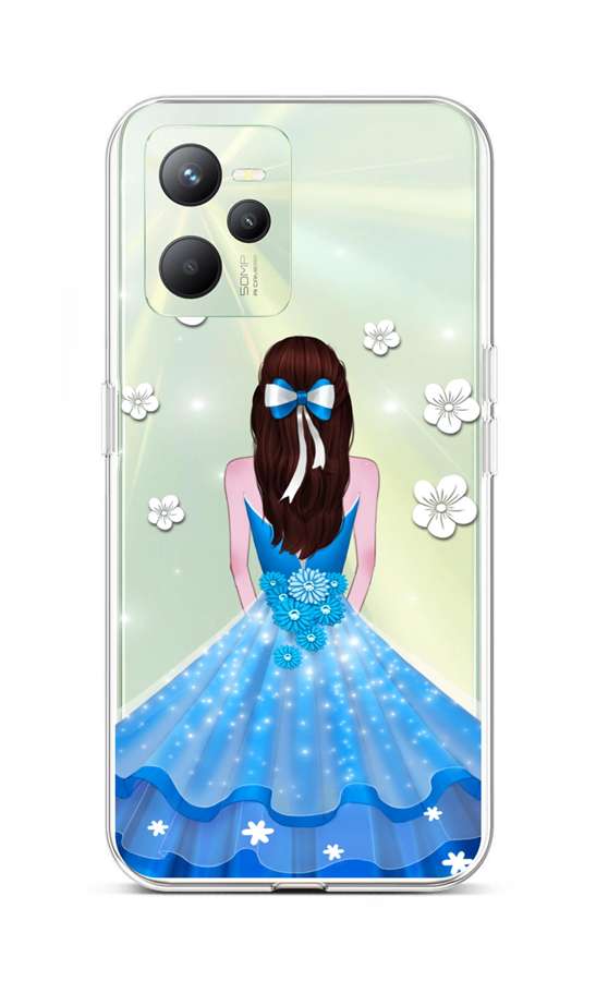 Zadní kryt TopQ na mobil Realme C35 Blue Princess