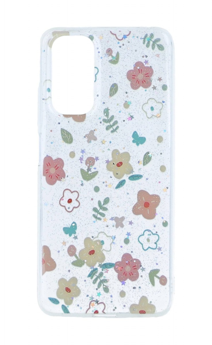 Zadní kryt TopQ Glitter na mobil Xiaomi Redmi Note 11 Květinový mix