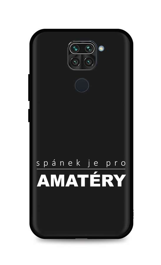 Zadní silikonový kryt DARK na mobil Xiaomi Redmi Note 9 Bez spánku
