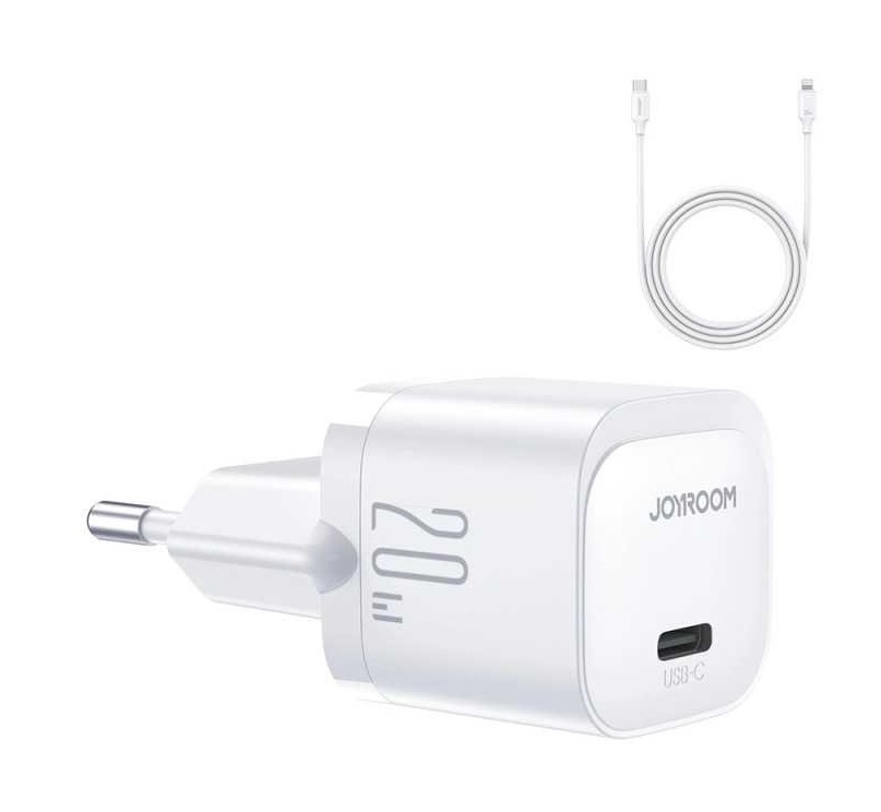 Rychlonabíječka Joyroom JR-TCF02 včetně datového kabelu Lightning 20W bílá