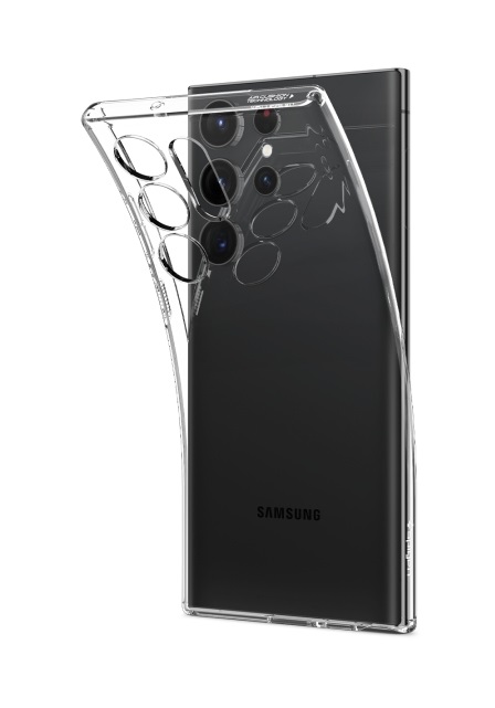Zadní kryt Spigen Liquid Crystal na mobil Samsung S23 Ultra průhledný