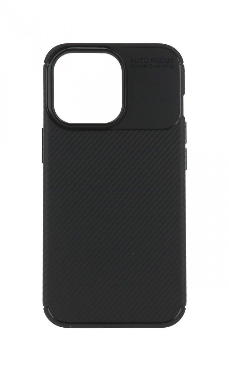 Zadní silikonový kryt Vennus Carbon Elite na mobil iPhone 13 Pro černý