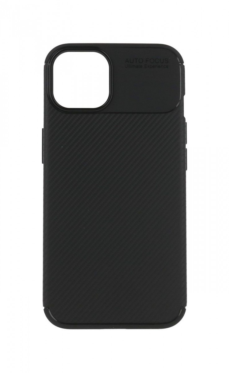 Zadní silikonový kryt Vennus Carbon Elite na mobil iPhone 13 černý