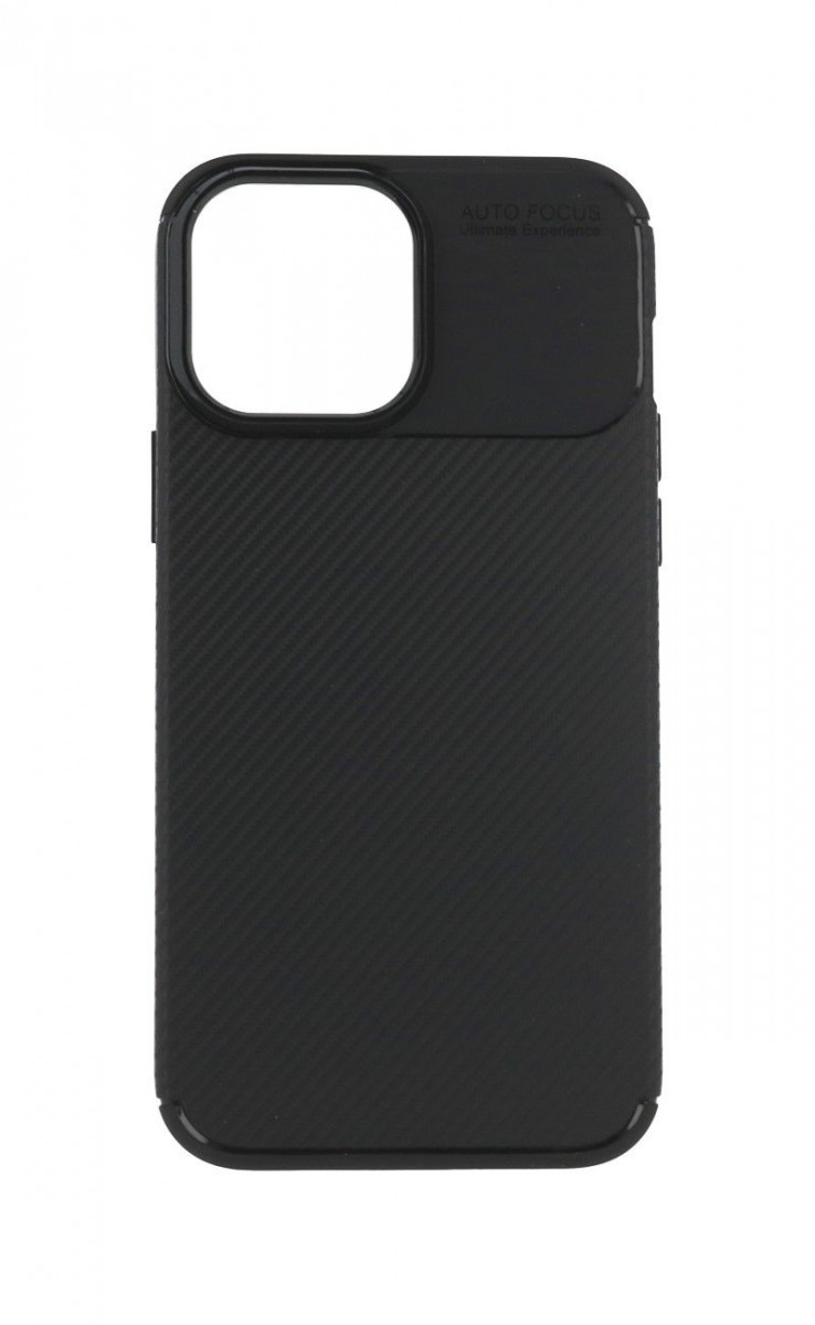 Zadní silikonový kryt Vennus Carbon Elite na mobil iPhone 13 Pro Max černý