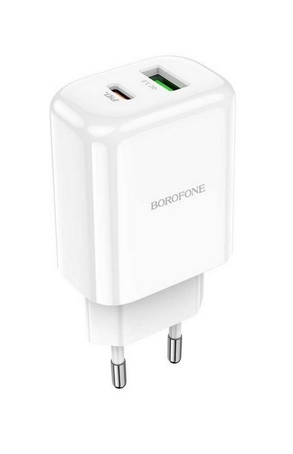 Rychlonabíječka Borofone BN4 20W bez kabelu bílá