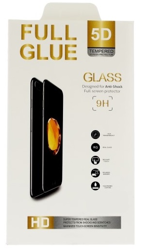 Tvrzené sklo FullGlue na mobil iPhone 14 Plus 5D černé