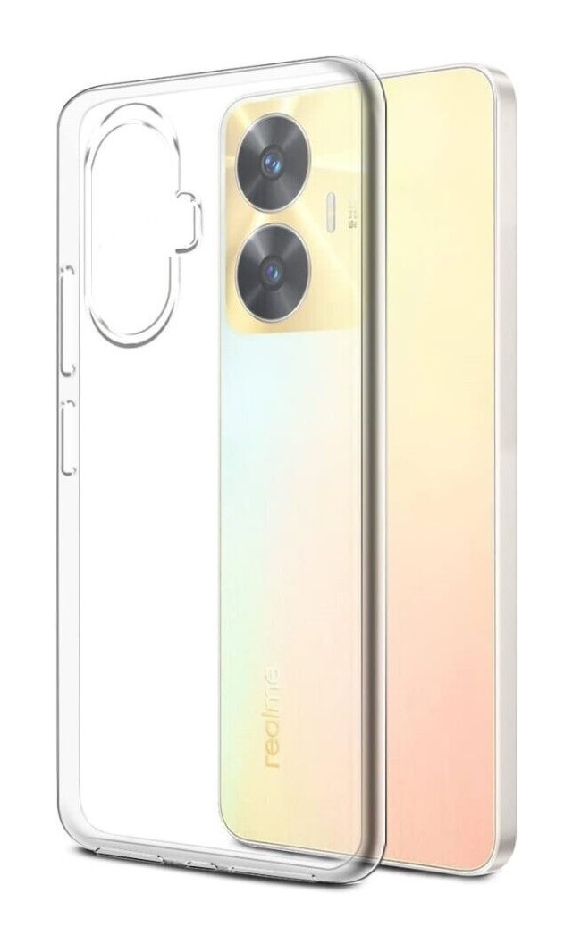 Ultratenký zadní kryt TopQ na mobil Realme C55 0,5 mm průhledný