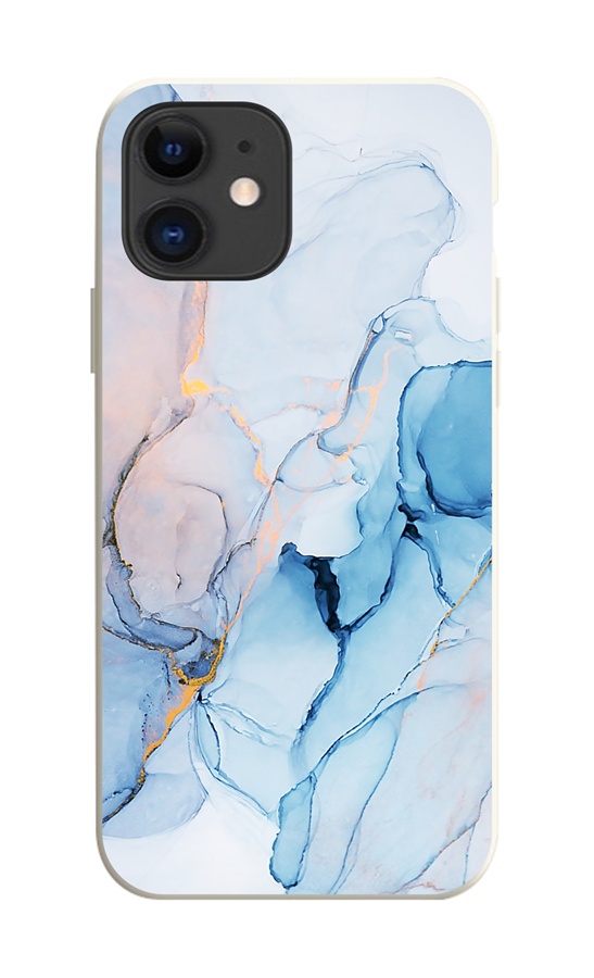 Zadní kryt TopQ na mobil iPhone 11 Mramor modrý