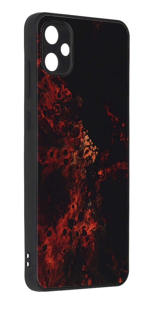 Zadní pevný kryt Techsuit Glaze na mobil Samsung A05 Red Nebula