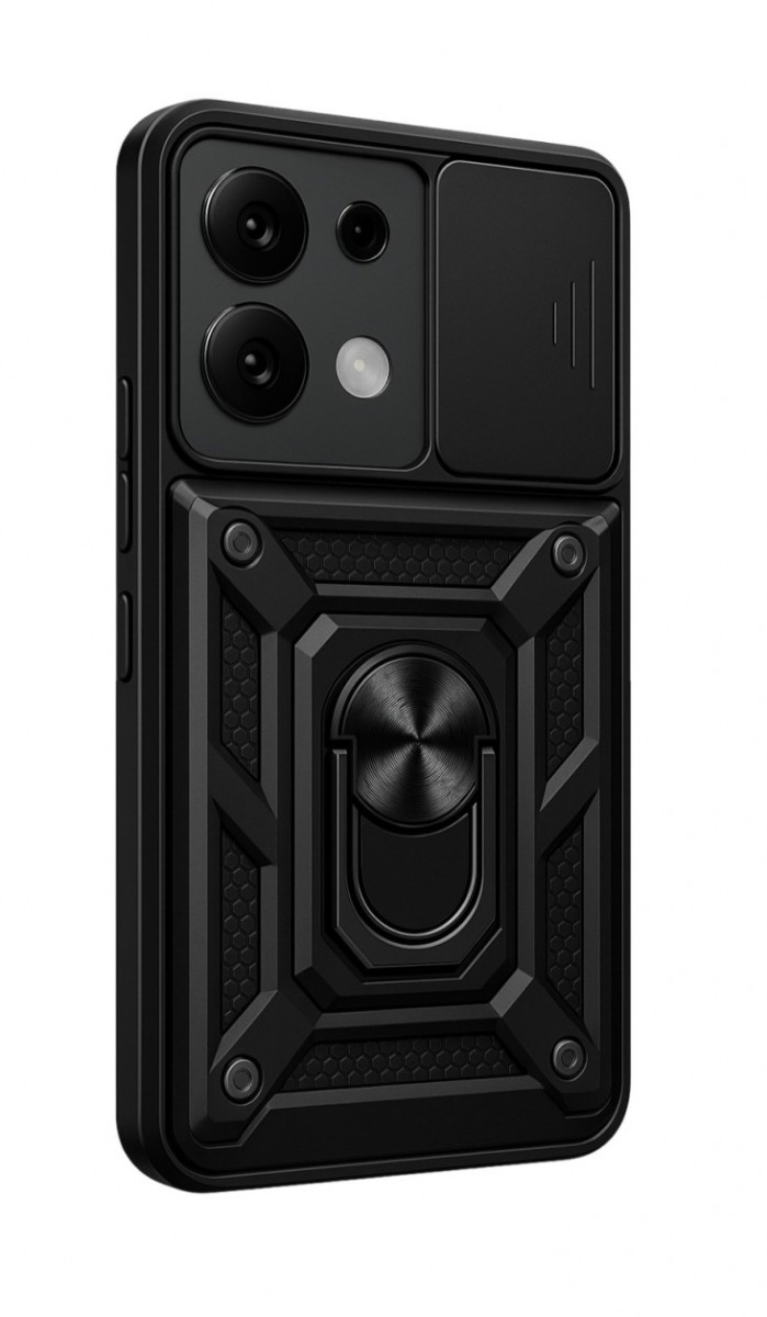 Zadní ultra odolný kryt TopQ Armor Lens na mobil Xiaomi Redmi Note 13 Pro černý