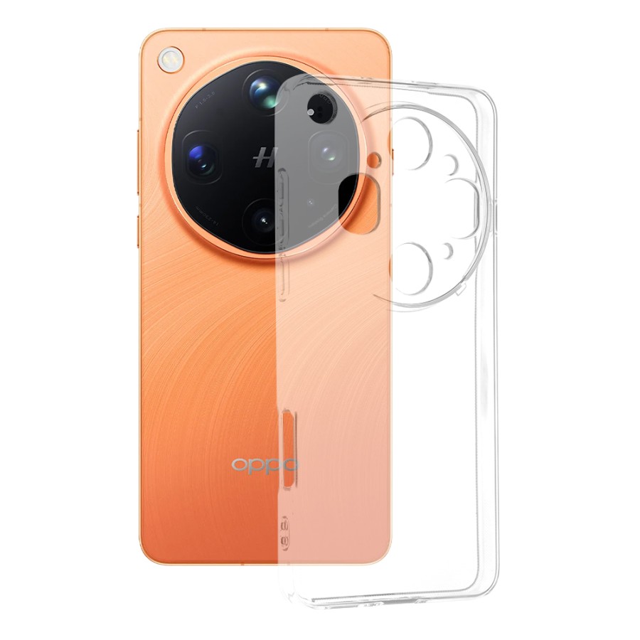 Kryt Techsuit Clear Silicone pro Oppo Find X9 Ultra průhledný