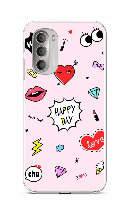 Zadní kryt TopQ na mobil Motorola Moto G51 5G Happy Day