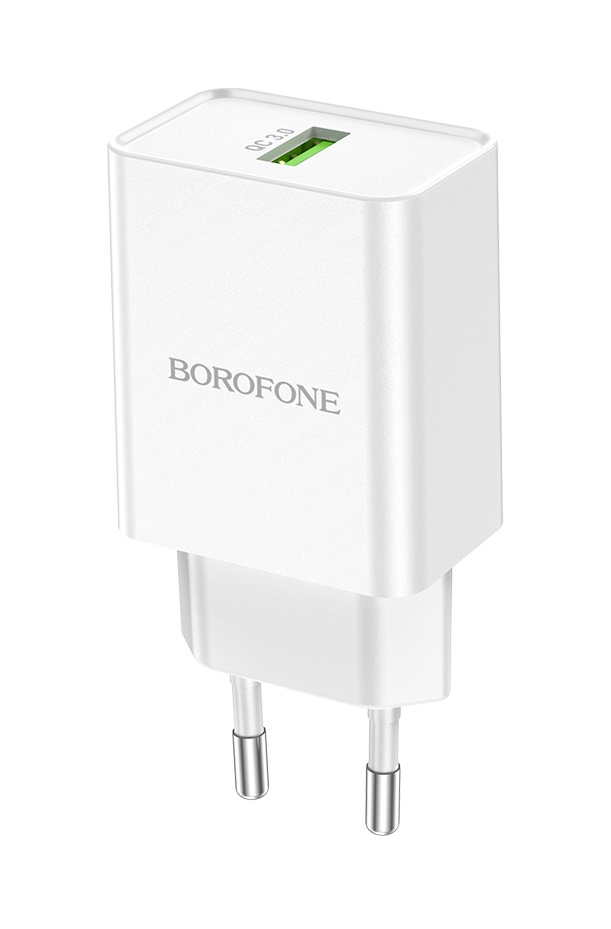 Rychlonabíječka Borofone BN5 18W bez kabelu bílá