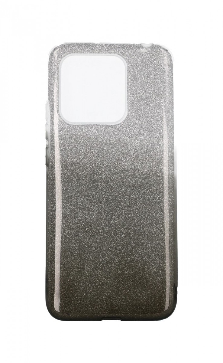 Zadní pevný kryt TopQ na mobil Xiaomi Redmi 10C glitter stříbrno-černý
