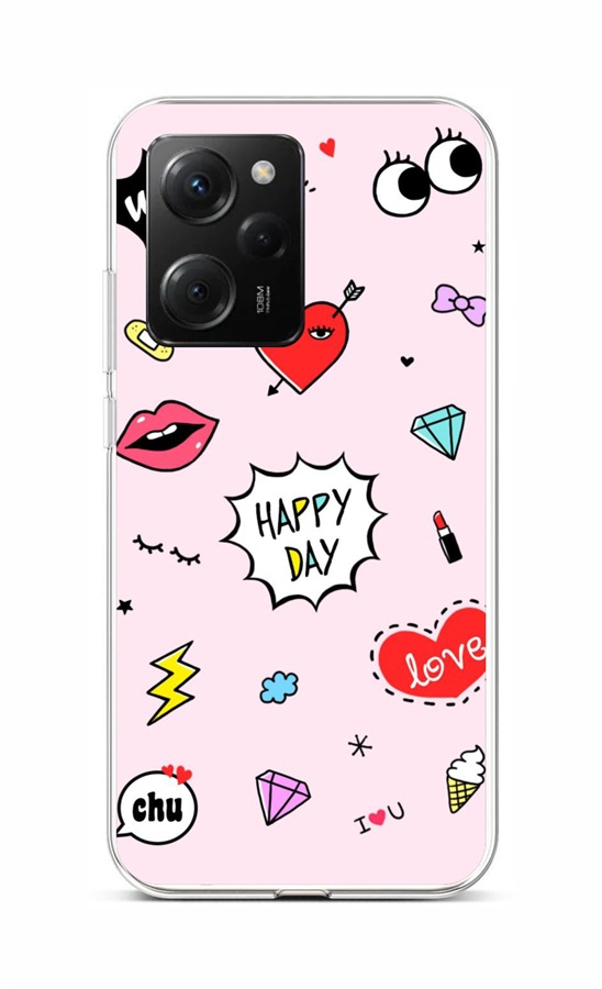 Zadní kryt TopQ na mobil Xiaomi Poco X5 Pro 5G Happy Day