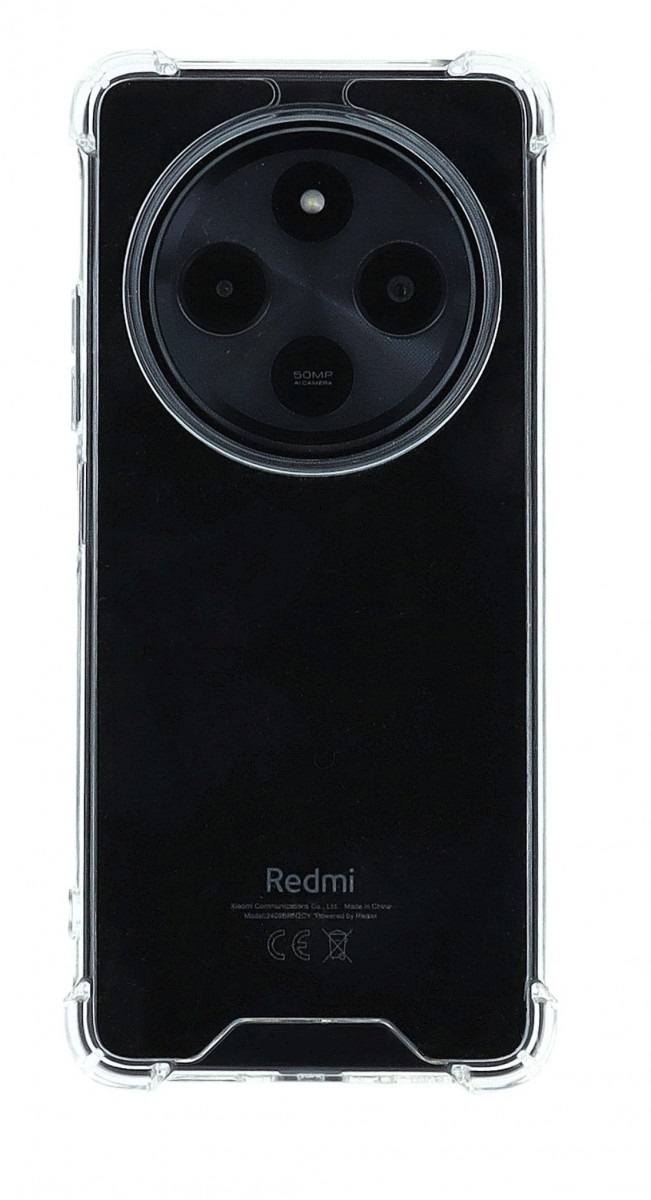 Odolný pevný kryt TopQ Extra Clear na mobil Xiaomi Redmi 14C průhledný