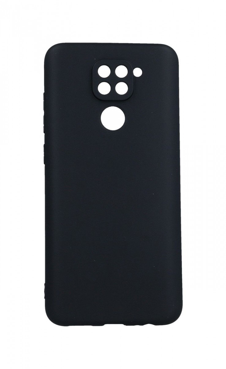Zadní kryt TopQ SOFT na mobil Xiaomi Redmi Note 9 černý lesklý