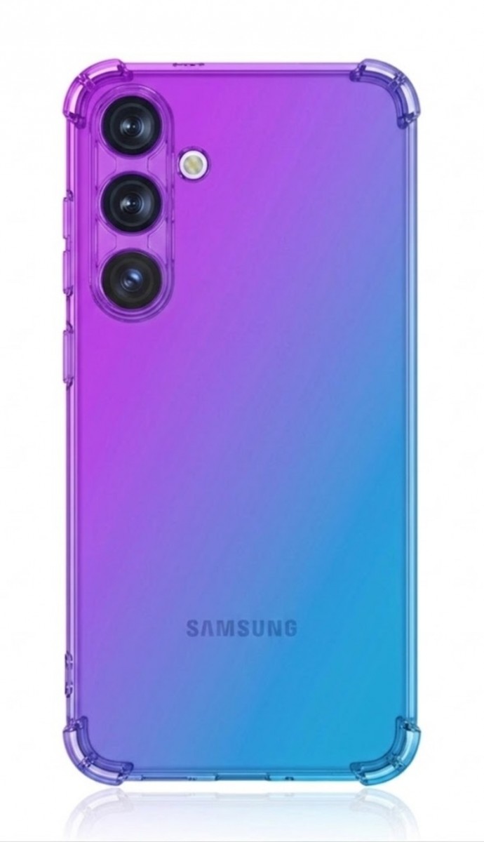 Zadní kryt TopQ na mobil Samsung A37 5G Shock duhový fialovo-modrý