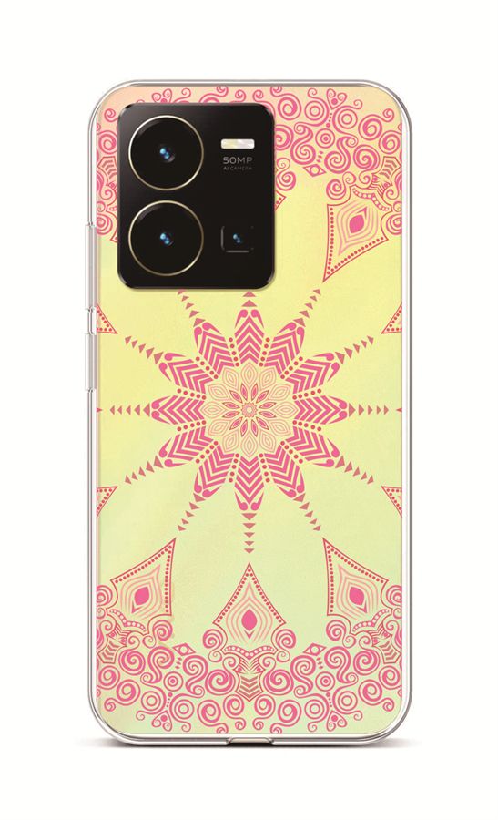 Zadní kryt TopQ na mobil Vivo Y35 Pink Mandala
