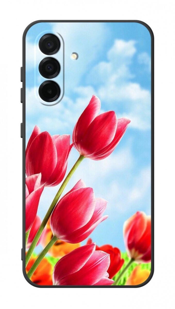 Zadní kryt TopQ DARK na mobil Samsung A37 5G Tulips