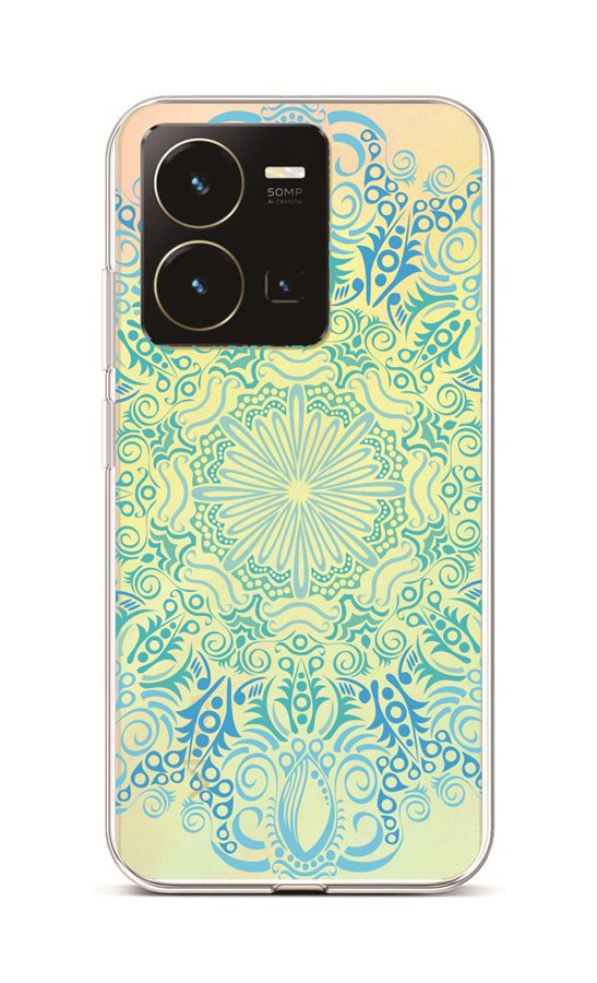 Zadní kryt TopQ na mobil Vivo Y35 Blue Mandala