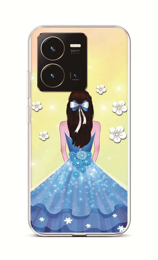 Zadní kryt TopQ na mobil Vivo Y35 Blue Princess