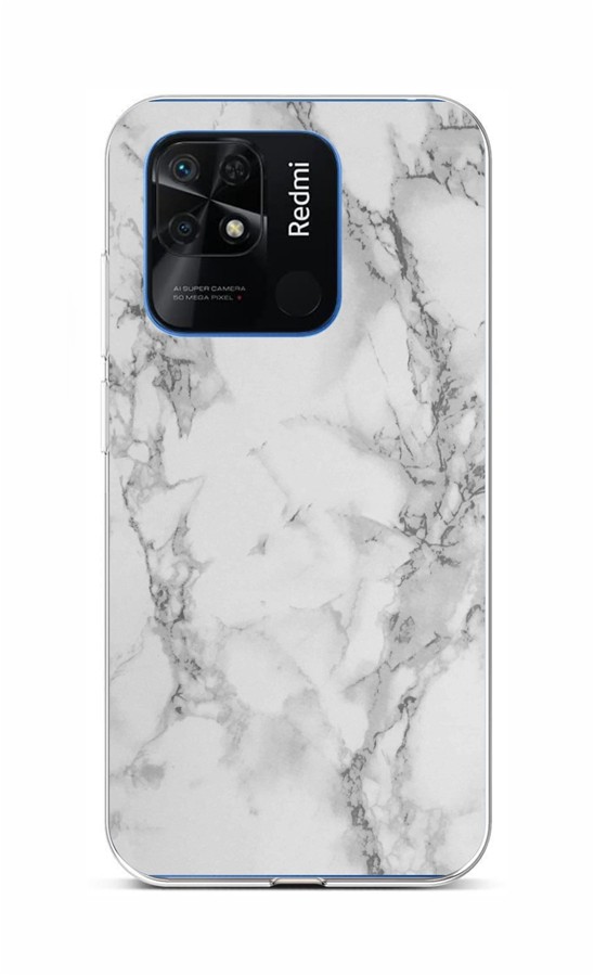 Zadní kryt TopQ STYLE na mobil Xiaomi Redmi 10C Mramor bílý