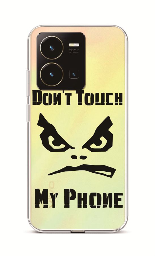 Zadní kryt TopQ na mobil Vivo Y35 Don't Touch průhledný